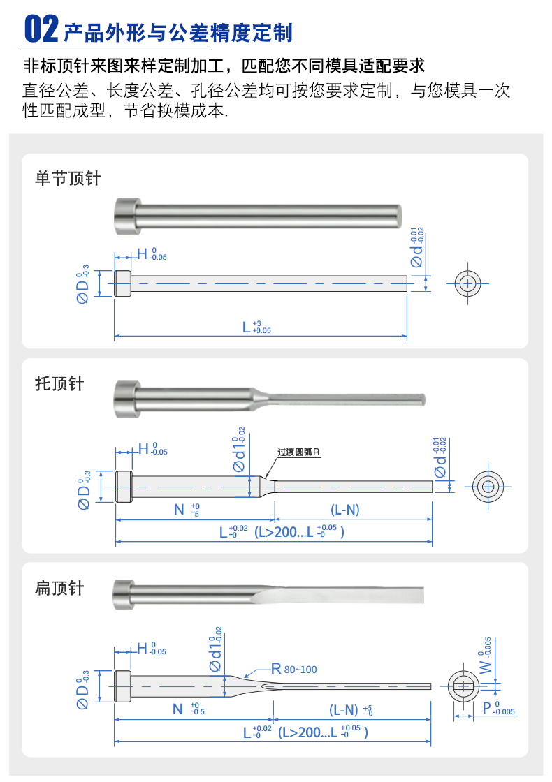 非标顶针加工 非标顶针加工